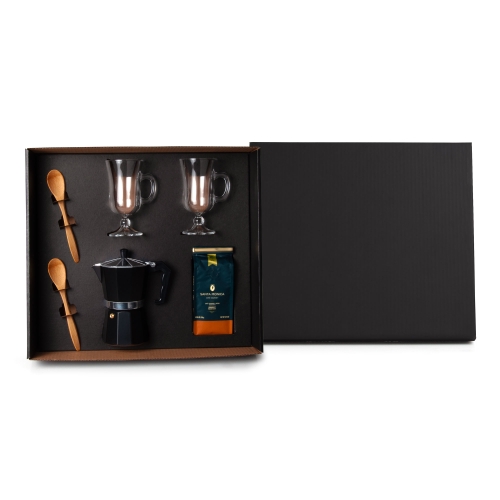 KIT SANTA MONICA PARA CAFÉ COM CAFETEIRA ITALIANA E CANECAS-KT-9062P