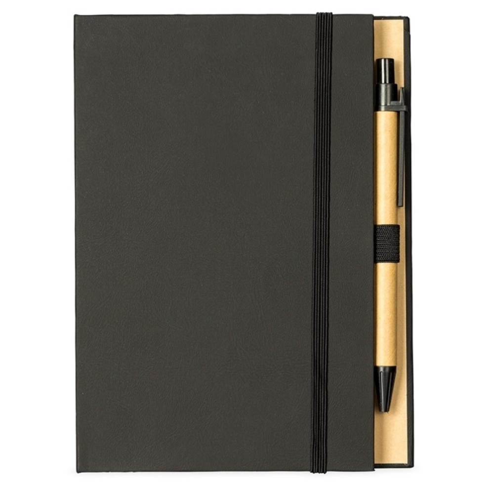 Bloco de Anotações com Autoadesivos e Caneta