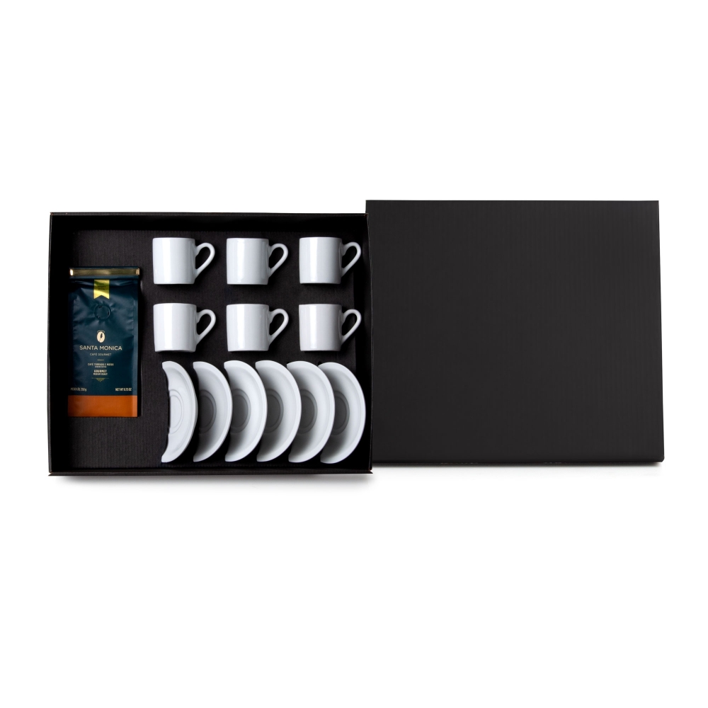 KIT SANTA MONICA COM JOGO DE XÍCARAS 50ML -KT-9063A
