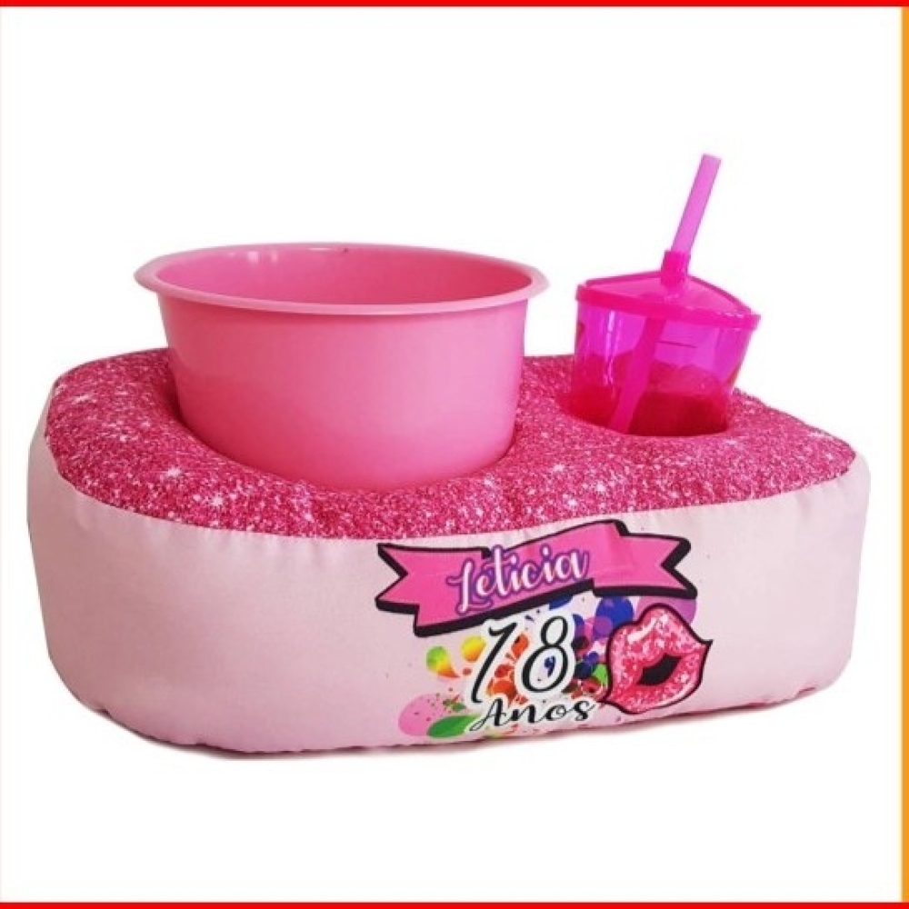 almofada para pipoca e 1 copo -fal152