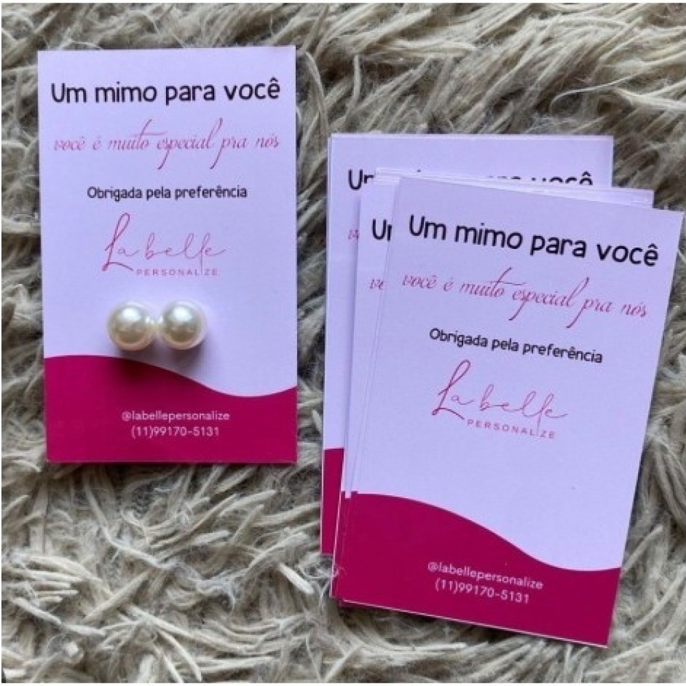 brinco personalizado com cartao -brinco 